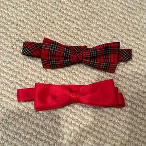 2 festive holiday bow ties